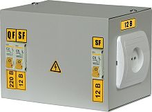 Ящик с понижающим трансформатором ЯТП IEK 220/24В 0,25кВа IP30 картинка